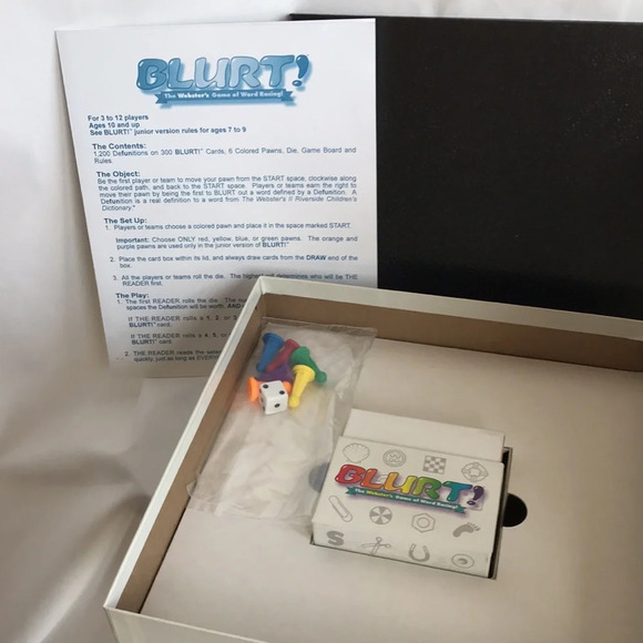 Blurt! board game: Webster’s game of word racing! - Picture 5 of 5